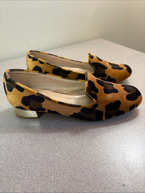 Topshop Shoes - Topshop Leopard Velvet Slip-On Loafers in Brown and Black